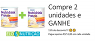 Nutridrink Protein Baunilha 350 g PROMOÇÃO - 2 latas